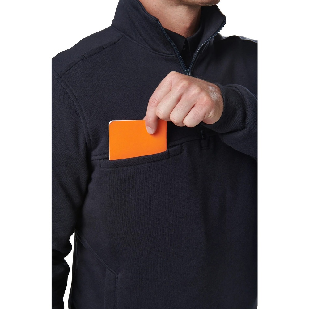 5.11 Tactical Job Shirt Quarter Zip 2.0 Fire Navy Size Large Regular New W/ Tags - Picture 4 of 11